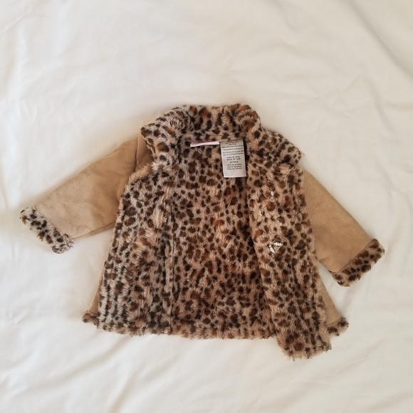 Camel Animal Print Coat - Picture 2 of 3